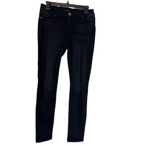 Maurices Black Denim Jeans Womens‎ Size M Regular Wash Skinny Leg Casual medium